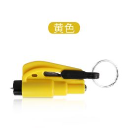 Car hammer car with multifunctional lifesaving hammer emergency escape hammer car glass broken window in one second - Yellow