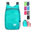 Portable And Foldable Small Backpack; Short-Distance Travel Bag For Men And Women For American Football Spectators - Lake Blue*3