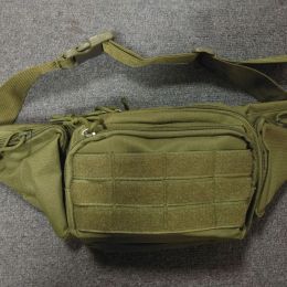 1pc Casual Waist Bag; Multifunctional Shoulder Tactical Waist Bag For Outdoor Mountaineering; Running; Cycling - ArmyGreen