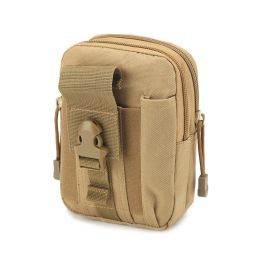 Waist Pouch; Portal Wasit Bag For Camping; Travel; Running - Khaki