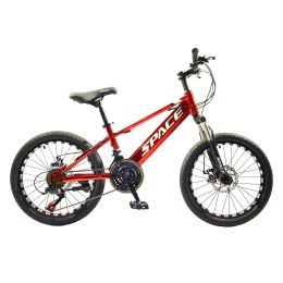 Mountain Bike for Kids; Featuring 20-Inch Aluminuml Steel Frame and 21-Speed with 20-Inch Wheels (Red) - as Pic