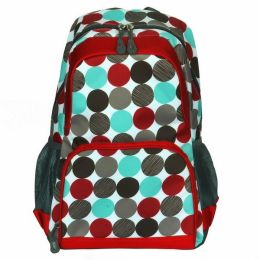 Blancho [Colorful Dots] Fashion Multipurpose Student School Bag / Backpack / Dayback - Polyester - BP-WDL022-DOTS