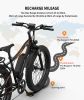 AOSTIRMOTOR S07-B 26&quot; 750W Electric Bike Fat Tire P7 48V 13AH Removable Lithium Battery for Adults with Detachable Rear Rack Fender(Black) - as P