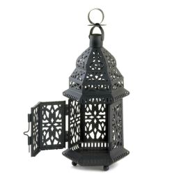 Backyard Garden Lawn Gallery Of Light Metal Mini Hanging Candle Lanterns - Black - Candle Lanterns