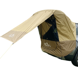 Outdoor Hiking Travel Car Tail Car Side Trunk Canopy Camping Camping Tent - Khaki - Car Tent