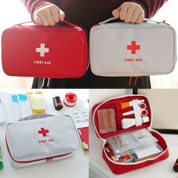 First Aid Bag Emergency Home Outdoor Treatment Rescue Pouch - Red