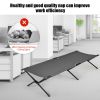 Adults Kids Folding Camping Cot - grey