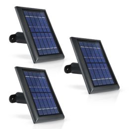 Solar panel with 13ft cable - balck - Metal