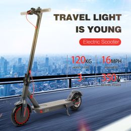 36V 350W Foldable Electric Scooter Adult; Max 16Mph; Large Capacity Battery 16 Mile Range Foldable Off Road Sports Scooter; Dual Disc Brakes. - As pic