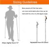 Camping & Hiking Adjustable Anti-Shock Hiking Walking Climbing Sticks - Red - Trekking Poles