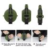 Collapsible Military Water Bottle Silicone Water Kettle Canteen with Compass Foldable Water Bottle for Traveling Hiking Camping - B4