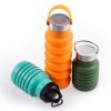 500ML Large Capacity Silicone Sports Water Bottle Outdoor Folding Water Cup For Climbing Travel - as picture3