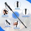 Camping & Hiking Adjustable Anti-Shock Hiking Walking Climbing Sticks - Black B - Trekking Poles