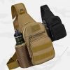 Tactical Shoulder Bag; Molle Hiking Backpack For Hunting Camping Fishing; Trekker Bag - B And 2 Hooks