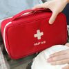 First Aid Bag Emergency Home Outdoor Treatment Rescue Pouch - Red