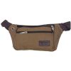 1pc Unisex Multifunctional Canvas Waist Bag Fanny Pack For Outdoor Activities - Army Green*3+Black*2