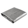 10x12ft Heavy Duty Poly Tarp/ Silver+Black - As Picture