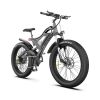 AOSTIRMOTOR S18 26&quot; 750W Electric Bike Fat Tire 48V 15AH Removable Lithium Battery for Adults - as Pic