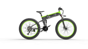 New Designer Bezior X1500 Full Suspension 1500W Motor 48V Electric Bike 26inch Wheel Foldable Dirt Ebike For Adult - black