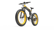 New Designer Bezior X1500 Full Suspension 1500W Motor 48V Electric Bike 26inch Wheel Foldable Dirt Ebike For Adult - yellow