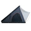 Trustmade Luxurious Triangle Aluminium Black Hard Shell Grey Rooftop Tent for Camping - BlackGrey