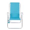 2-Pack Mainstays Reclining Bungee Beach Chair; Teal - Teal - Aluminum; Steel; Polyester