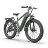 AOSTIRMOTOR New Pattern King 26" 1000W Electric Bike 26in Fat Tire 52V15AH Removable Lithium Battery for Adults KING - as picture