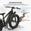 AOSTIRMOTOR New Pattern King 26" 1000W Electric Bike 26in Fat Tire 52V15AH Removable Lithium Battery for Adults KING - as picture