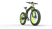 New Designer Bezior X1500 Full Suspension 1500W Motor 48V Electric Bike 26inch Wheel Foldable Dirt Ebike For Adult - black