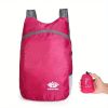 Portable And Foldable Small Backpack; Short-Distance Travel Bag For Men And Women For American Football Spectators - Red