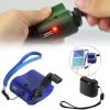 USB Hand Crank Phone Charger Manual Outdoor Hiking Camping Emergency Generator Camping Travel Charger Outdoor Survival Tools - Green