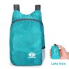 Lightweight Foldable Nylon Hiking Backpack For Camping Hiking Climbing Trekking - Lake Blue*2+Black*2