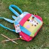 [Hello Dog] Embroidered Applique Kids School Backpack / Outdoor Backpack (7.9*8.7*2.4) - KT-K-152-DOG