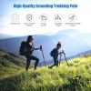 Camping & Hiking Adjustable Anti-Shock Hiking Walking Climbing Sticks - Black B - Trekking Poles